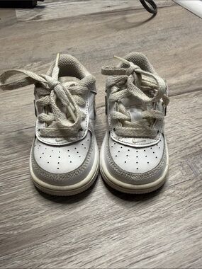 Toddler Nike All White Air Force 1s Size 3c